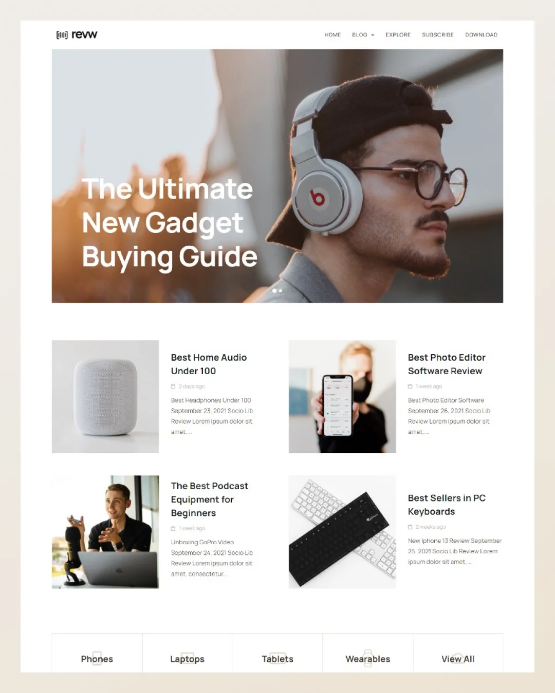 revw-gadget-review-elementor-template