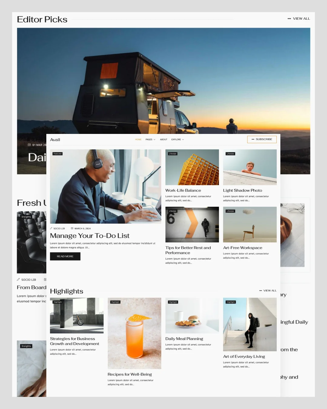 avail-magazine-blog-elementor-template-kit