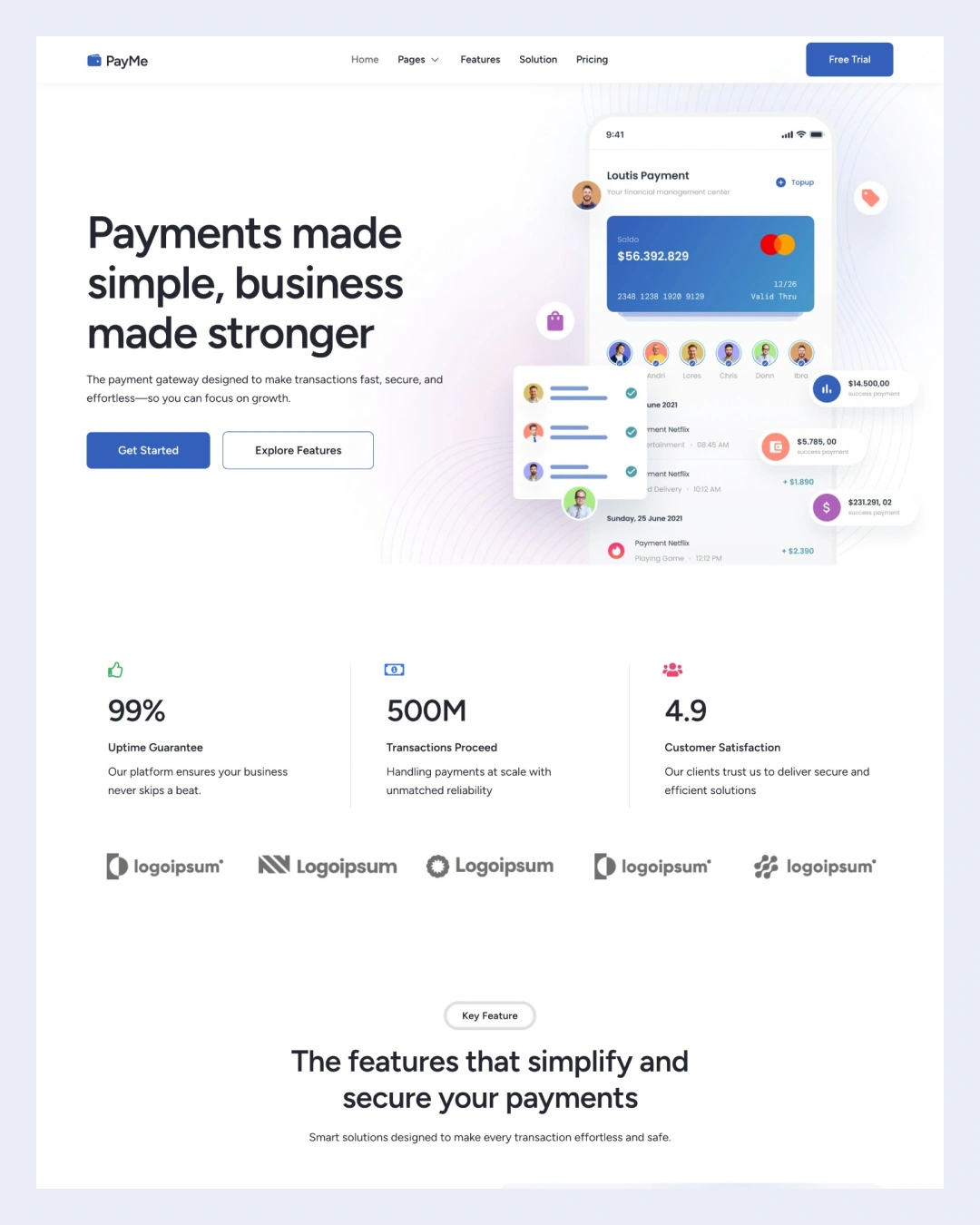 payme-mobile-app-payment-elementor-template-kitpixel