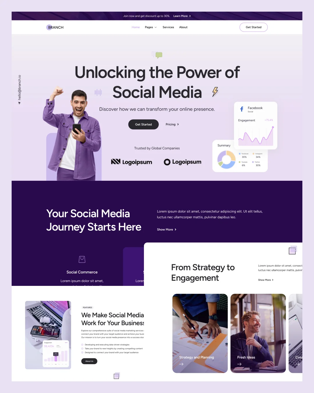 branch-social-media-agency-elementor-kitpixel