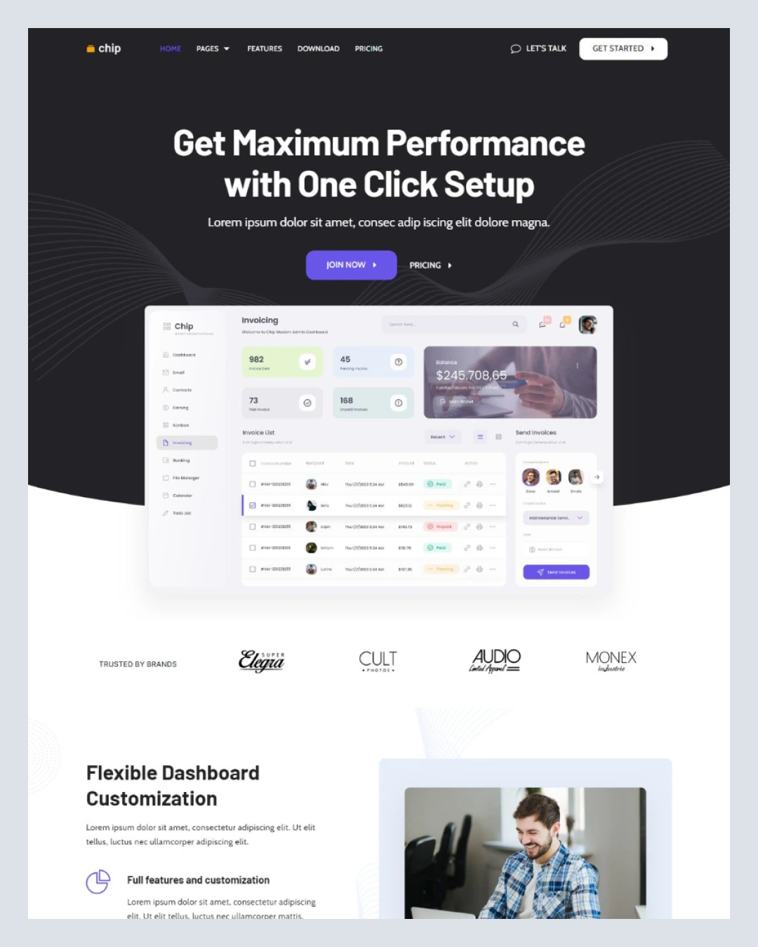 chip-saas-tech-startup-elementor-template-kitpixel
