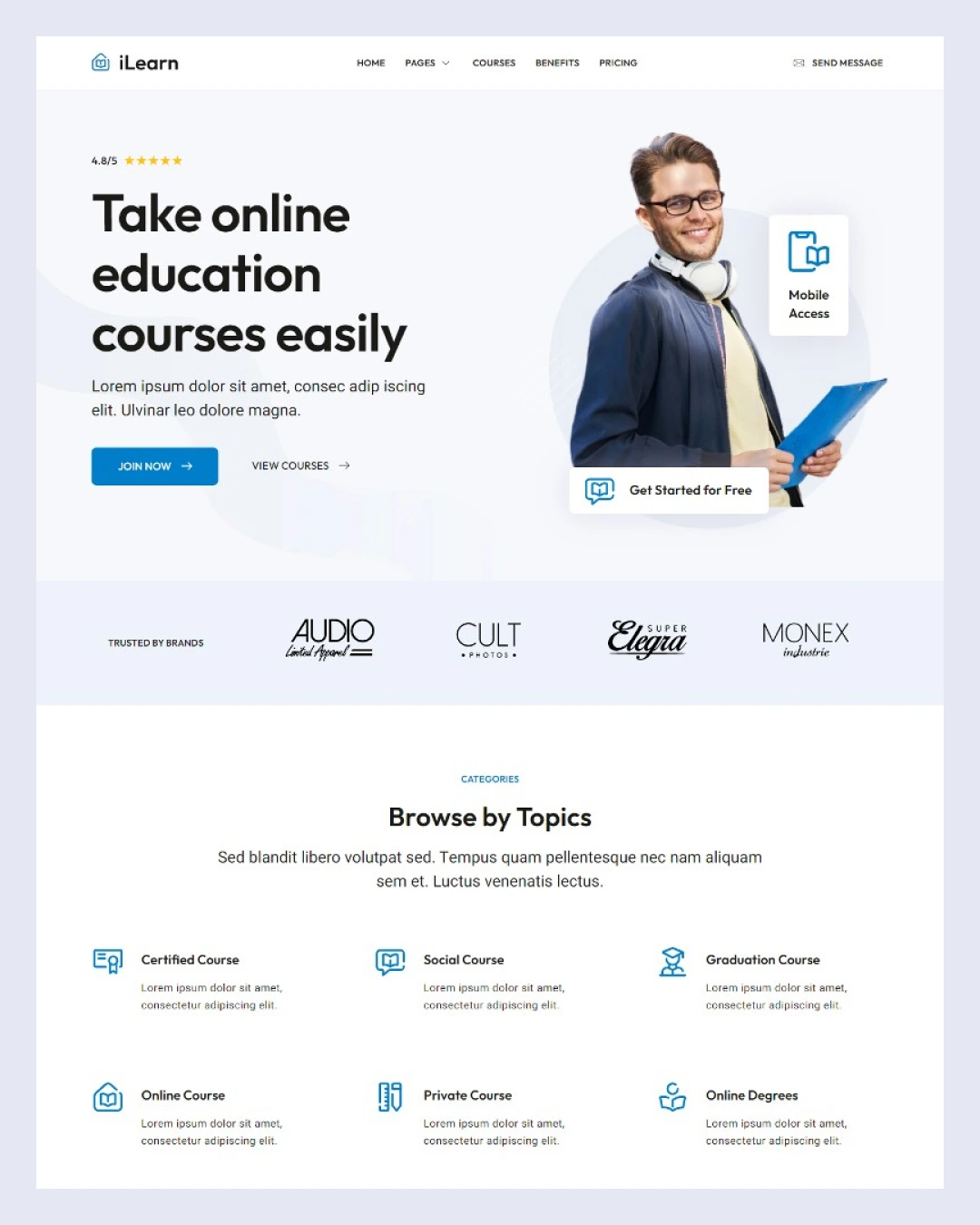 ilearn-education-course-elementor-template-kitpixel