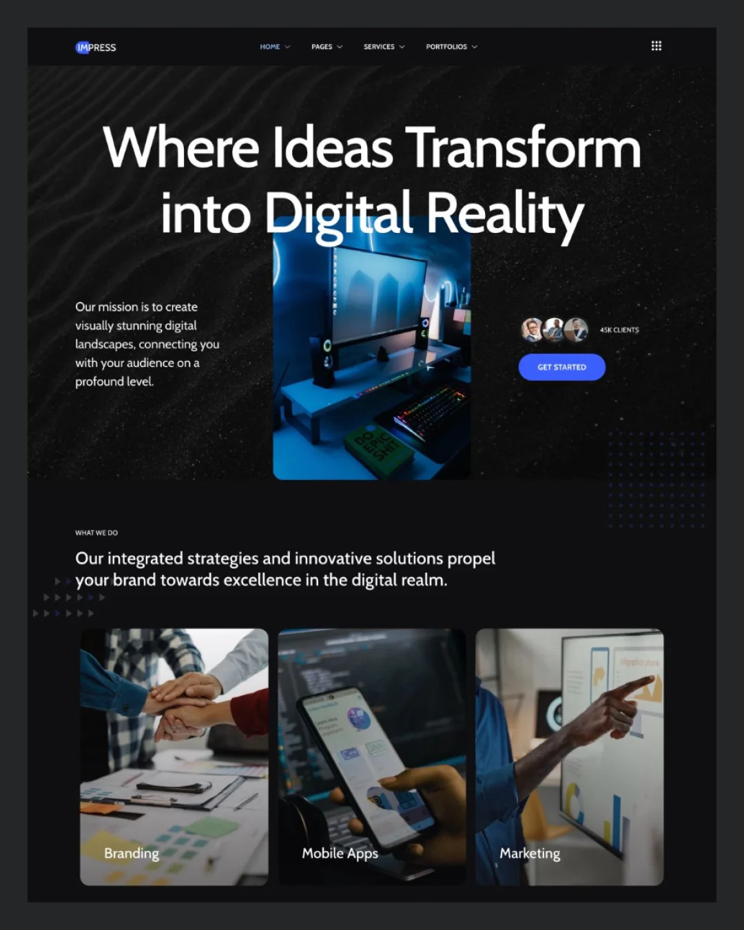 impress-agency-elementor-template-kitpixel