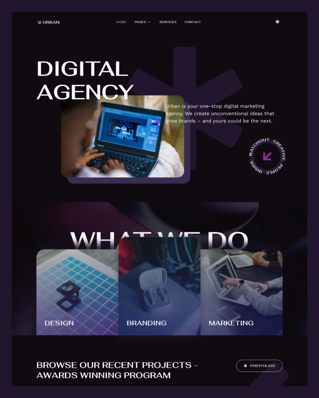 urban-digital-agency-elementor-template-kitpixel