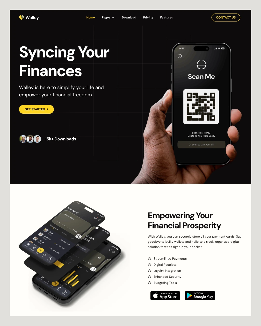 walley-mobile-app-startup-elementor-template-kitpixel