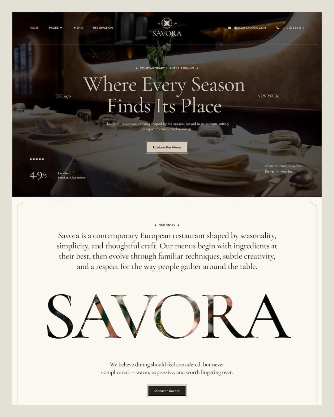 Savora - Restaurant & Catering Service Elementor Template Kit